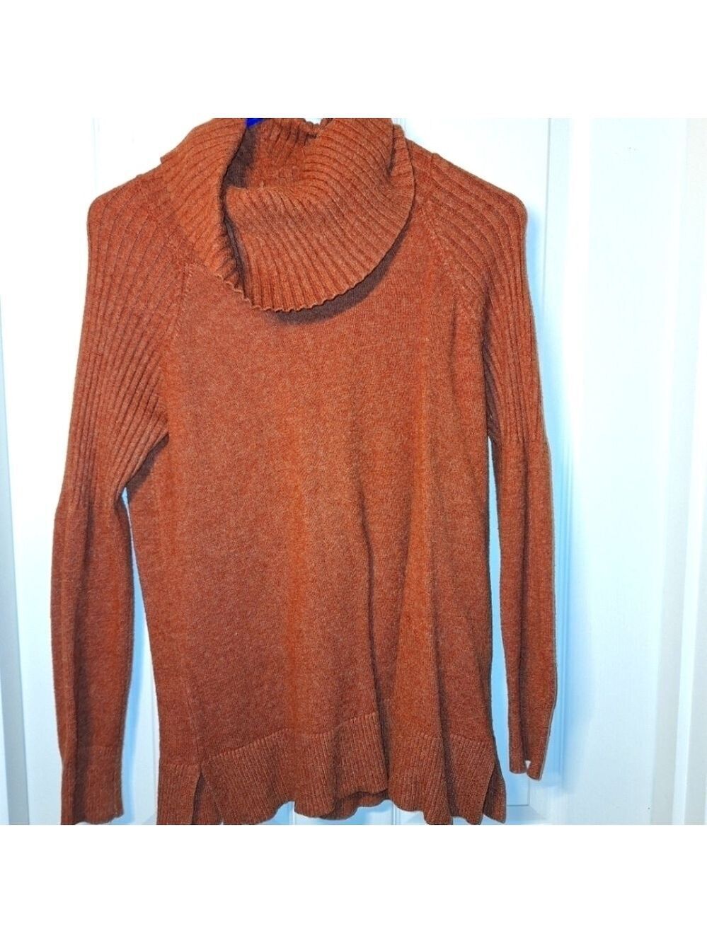 Time and Tru Rust Brown Turtleneck Sweater Medium